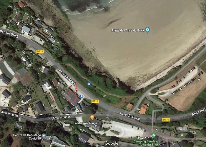 펜션 Au Petit Brick - Cosy Beachfront House Maupertus-sur-Mer